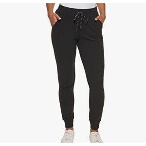 Andrew Marc Marc New York Ribbed Midweight Jogger Size L Black